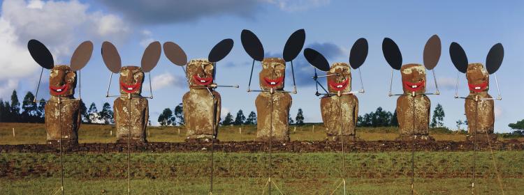 Olaf Breuning, Easter bunnies, 2004. Type C Photograph, 122 x 155cm. Purchased 2010 with a special allocation from the Queensland Art Gallery Foundation. Collection Queensland Art Gallery.