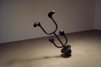 Drifter, 2008-11. Fiberglass, nylon, metal, electro-mechanical components, 180 x 91 x 45cm. 